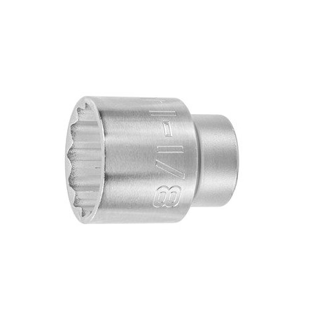 Garant 1/2 inch Drive Socket, 12 pt, 1-1/8 inch, 642132 1.1/8 642132 1.1/8